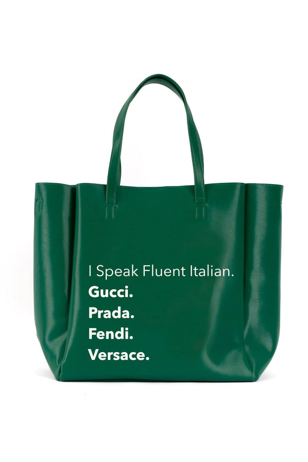 NEVER ENDING TOTE - Fluent Italian (Emerald)